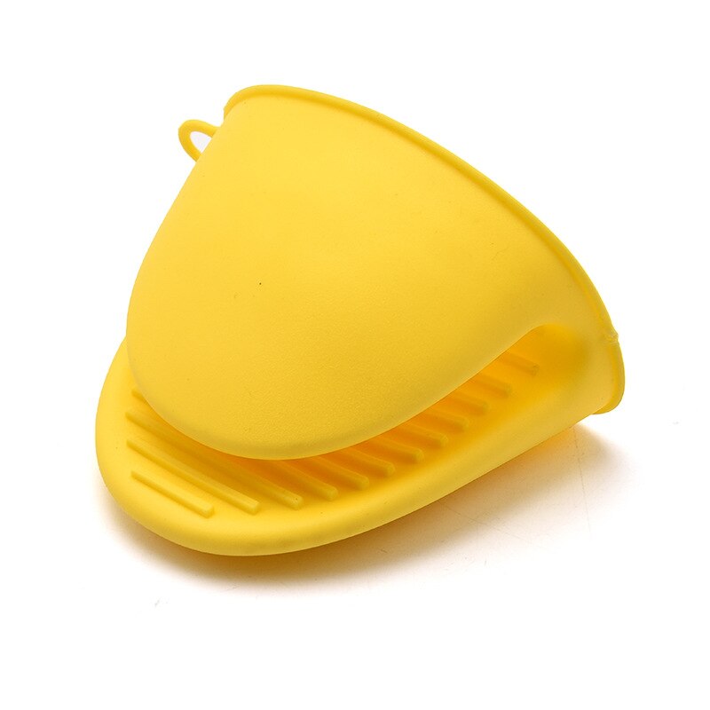 Silicone Kitchen Organizer Isolated Pot Heat Pliers Microwave Oven Gloves Clip Plate 1 PCS Anti-scald Thicken Bbq Gloves