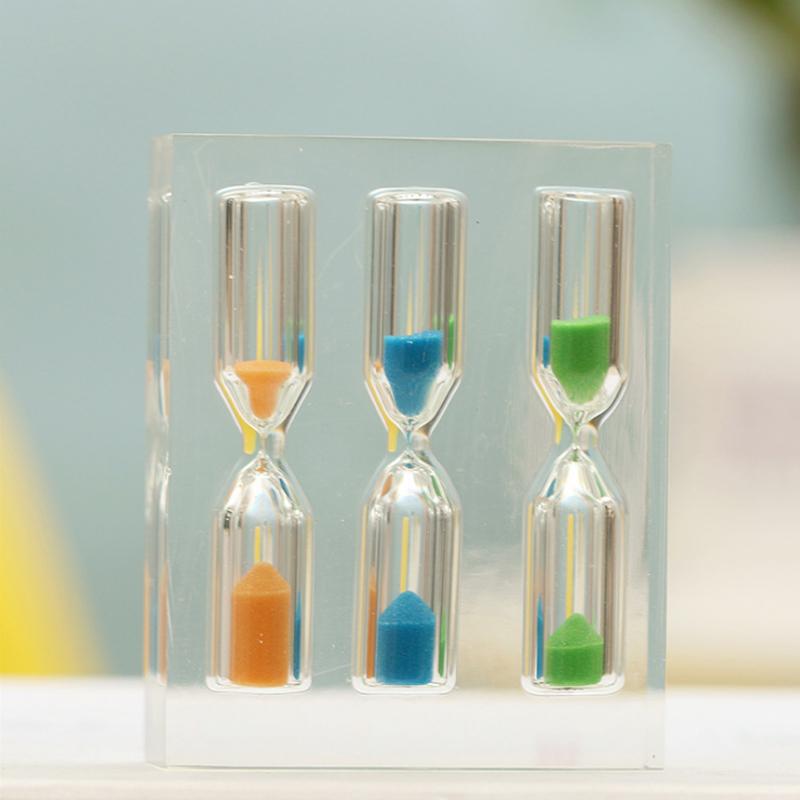 Akryl timeglas timer 1/2/3/4/5 minutter tid tragt hjem dekoration ornamenter
