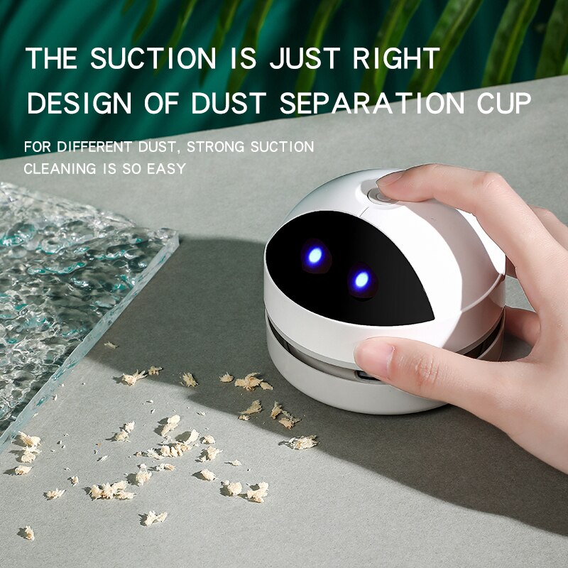 Mini Vacuum Cleaner Desk Table Dust Automatic Portable Vacuum Table Sweeper Desktop Cleaner Office Desk For Home Office Cleaning