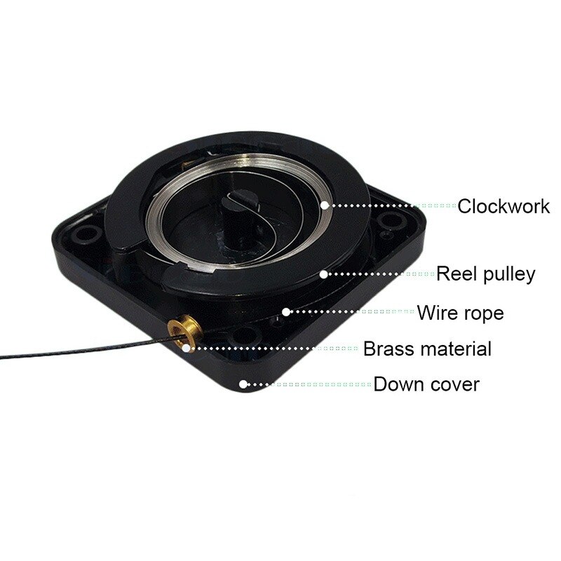 90Cm Eenvoudige Deurdranger Buiten Punch-Gratis Intrekbare Automatische Sensor Deursluiters Zelf Pull Lijn Onder Deur Beugel dichter