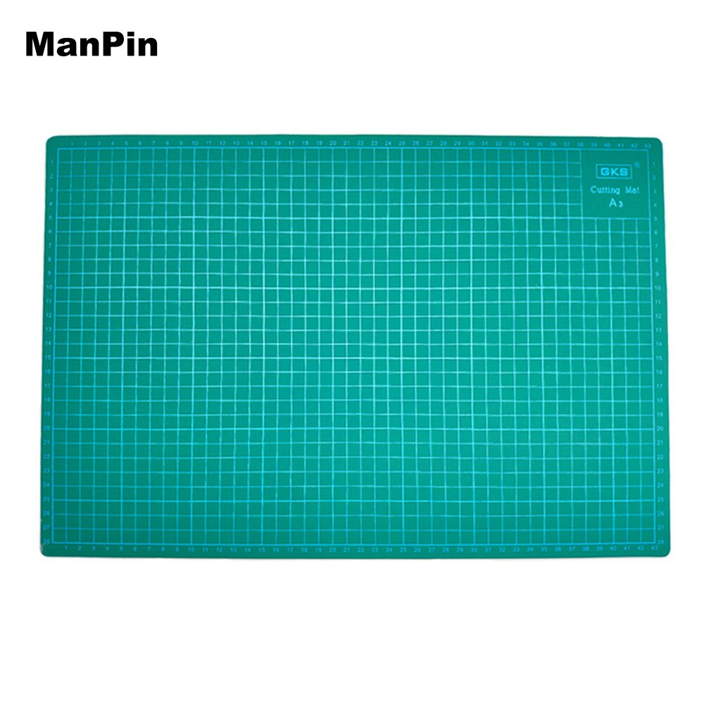 GKS A3 PVC Cutting Mat Cutting Pad Patchwork Tools Handcraft Manual DIY Cutting Board Double-sided Five Layers White Core 3mm