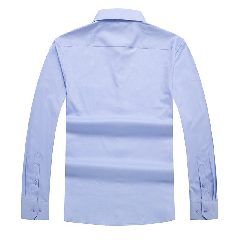 Plus size 10xl 9xl 8xl 6xl 5xl 4x höstens fritidsskjortor män prickiga lös passform bomull plus size märkeskläder
