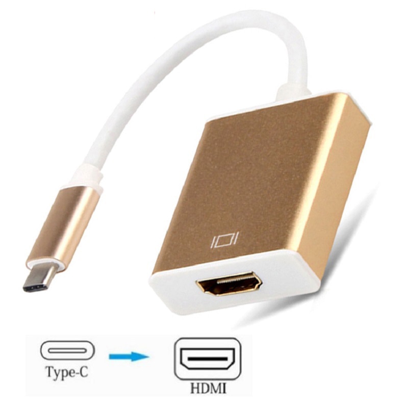 Type C Naar Hdmi Adapter, Usb 3.1 (USB-C) naar Hdmi Adapter Man-vrouw Converter Voor MacBook2016/Huawei Matebook/Smasung S8