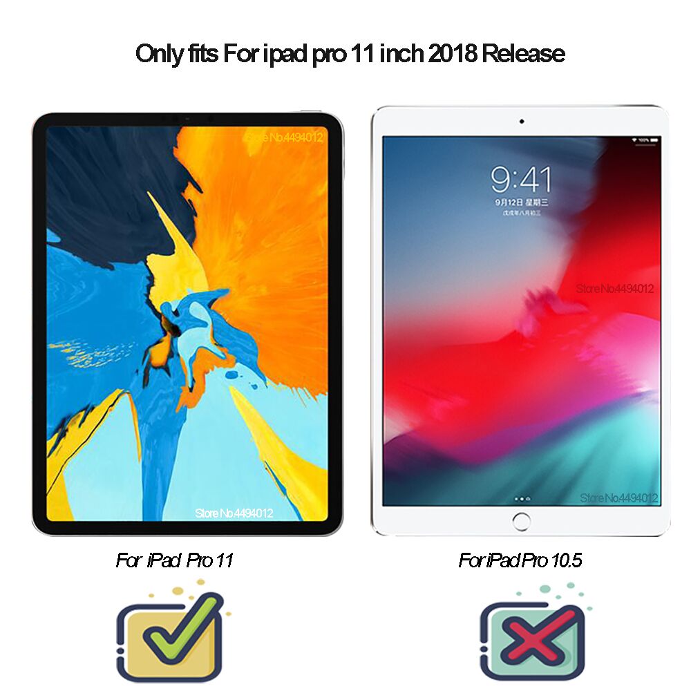 For iPad Pro 11-in Release Case Ultra Slim PU Leather Trifold Stand Cover For iPad Pro 11 Smart magnetic Auto / Sleep