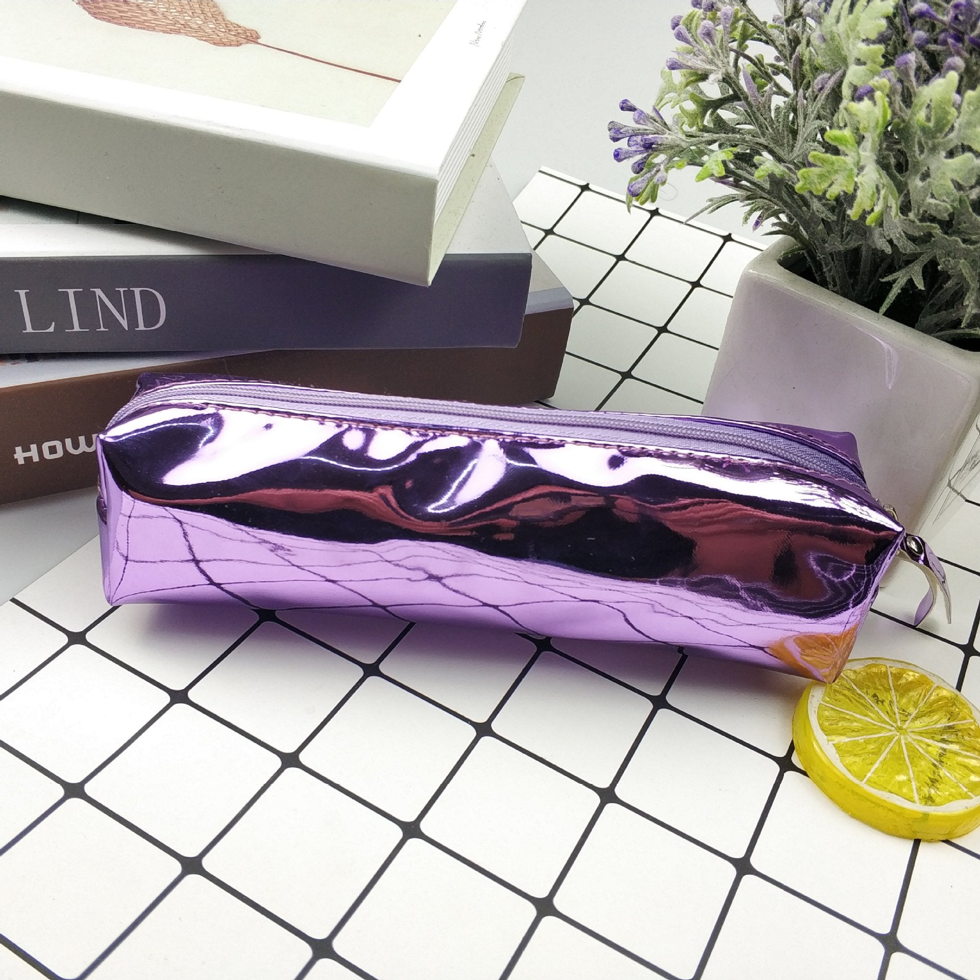 1pcs kawaii Simple transparent pencil box cute Pink pattern Office Student pencil boxs School Supplies Pen Box Astuccio Scuola: 2