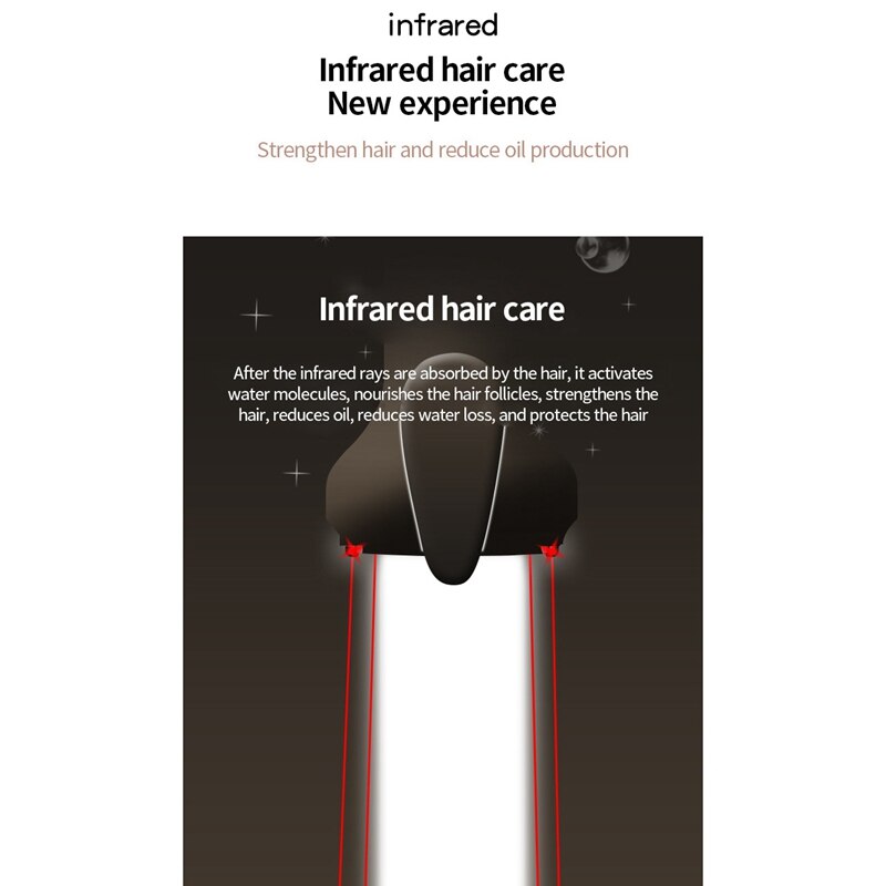 Curling Iron Wand Infrared Negative Ion Hair Care Curler Hair Tourmaline Ceramic Hair Curling Hair Tools,32Mm,EU Plug