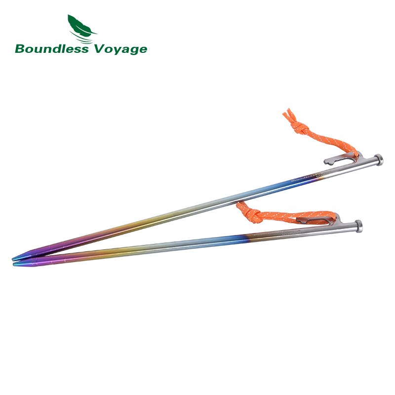 Viaggio senza limiti 24 30 35CM picchetti per tende da campeggio in lega di titanio per impieghi gravosi chiodi per escursioni tutto'aperto escursionismo giardinaggio