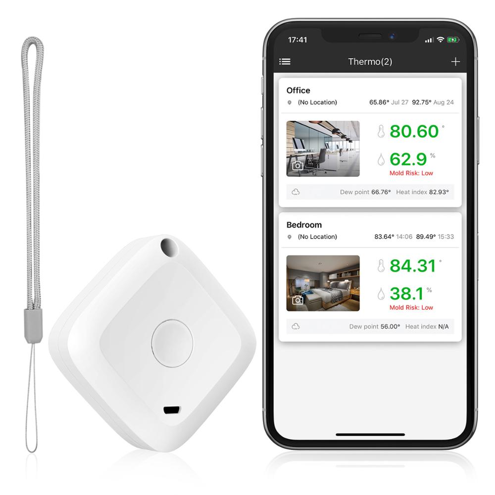 Oria Draadloze Thermometer Hygrometer Sensor Data Logger Digital C/F Indoor Outdoor Bluetooth Temperatuur-vochtigheidsmeter Alarm