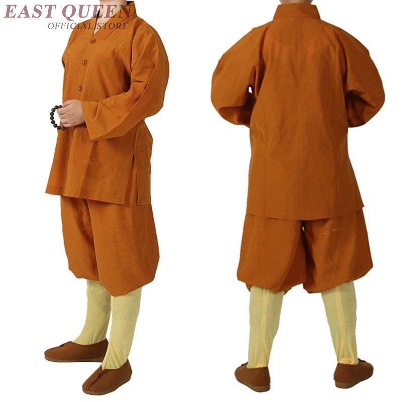 Buddhist monk robes clothing costume shaolin monk clothing buddhist monk clothes uniform meditation clothing KK2262 Y