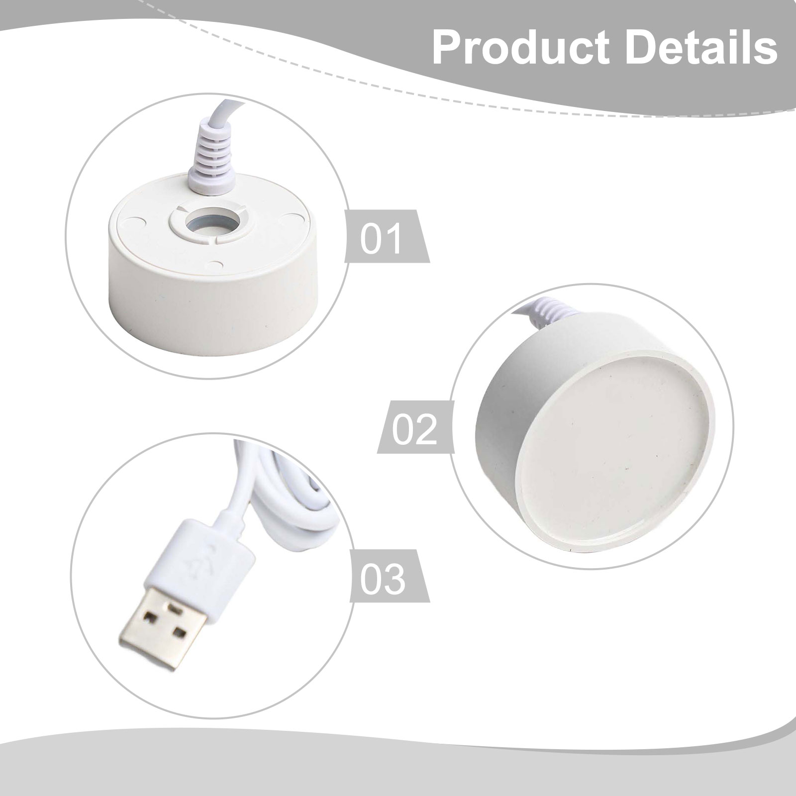 5V USB fontaine brumisateur petit rocaille eau réservoir de poisson aménagement paysager brumisateur pour étang rocaille évier de poisson brumisateur