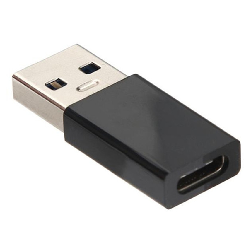 USB3.1 Type-C Female to USB 3.0 Type-A Male Gold Plated USB 3.1 Type C Connector Converter Adapter for Smartphone Black
