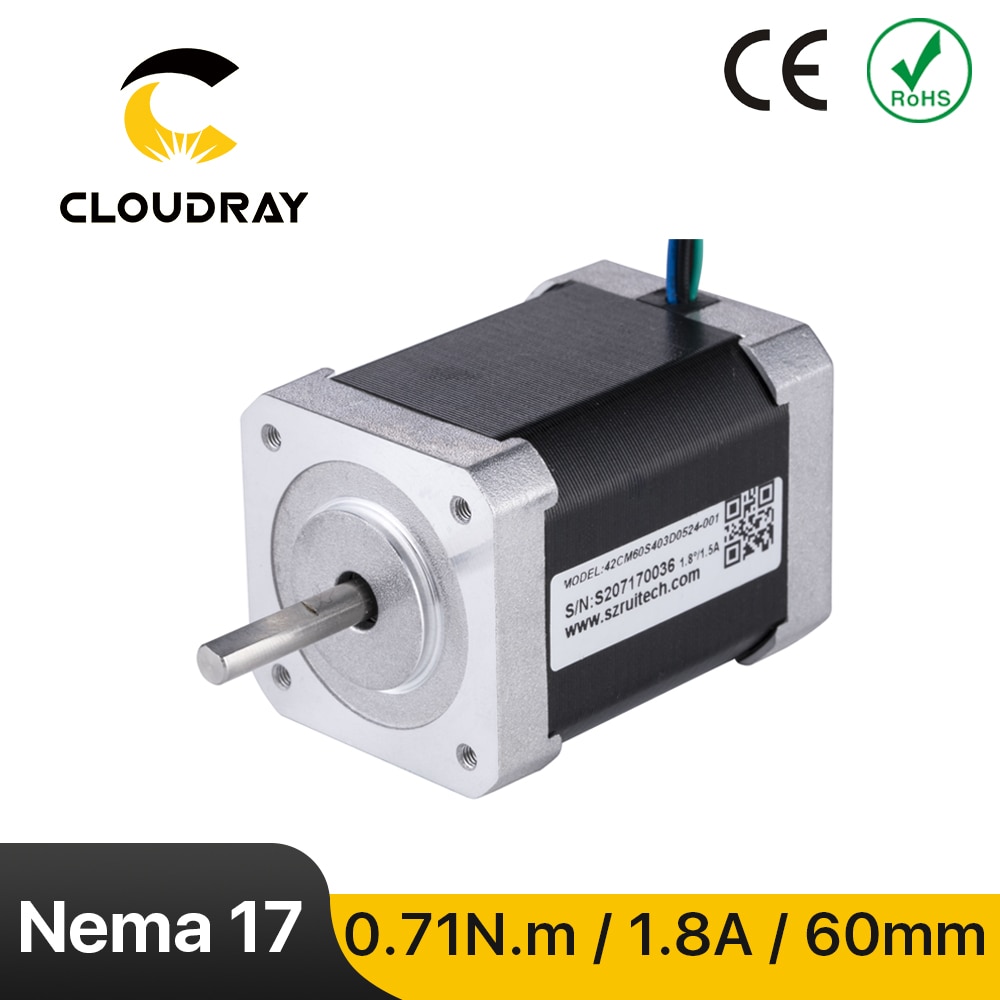 2 Phase Nema17 Stepper Motor 42mm 71Ncm 1.8A Stepper Motor 4-lead Cable for 3D printer CNC Engraving Milling Machine
