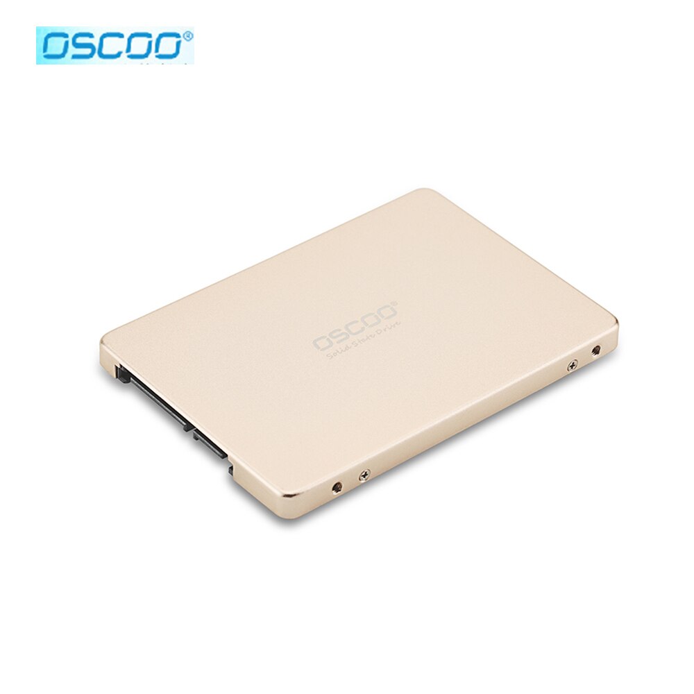 Oscoo Gold Metall fallen 2,5 Zoll SATAIII SSD 128GB 256GB 512GB 1TB SSD Festplatte Disk Rabatt fest Zustand Disks Interne SSD