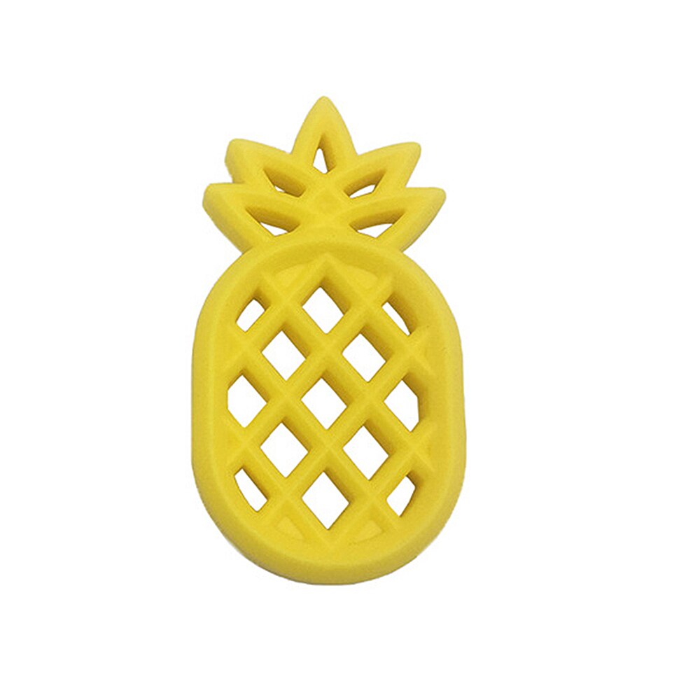 Child DIY Pacifier Pineapple Silicone Teether Bite Resistance Baby Teething Toys Safety Molar