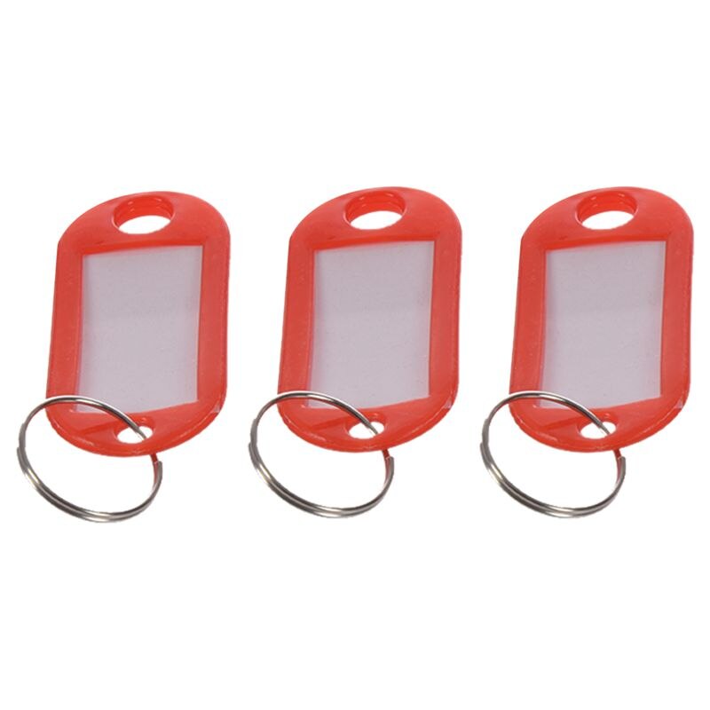 Sleutelhanger Tags -(100 Stuks Rood)