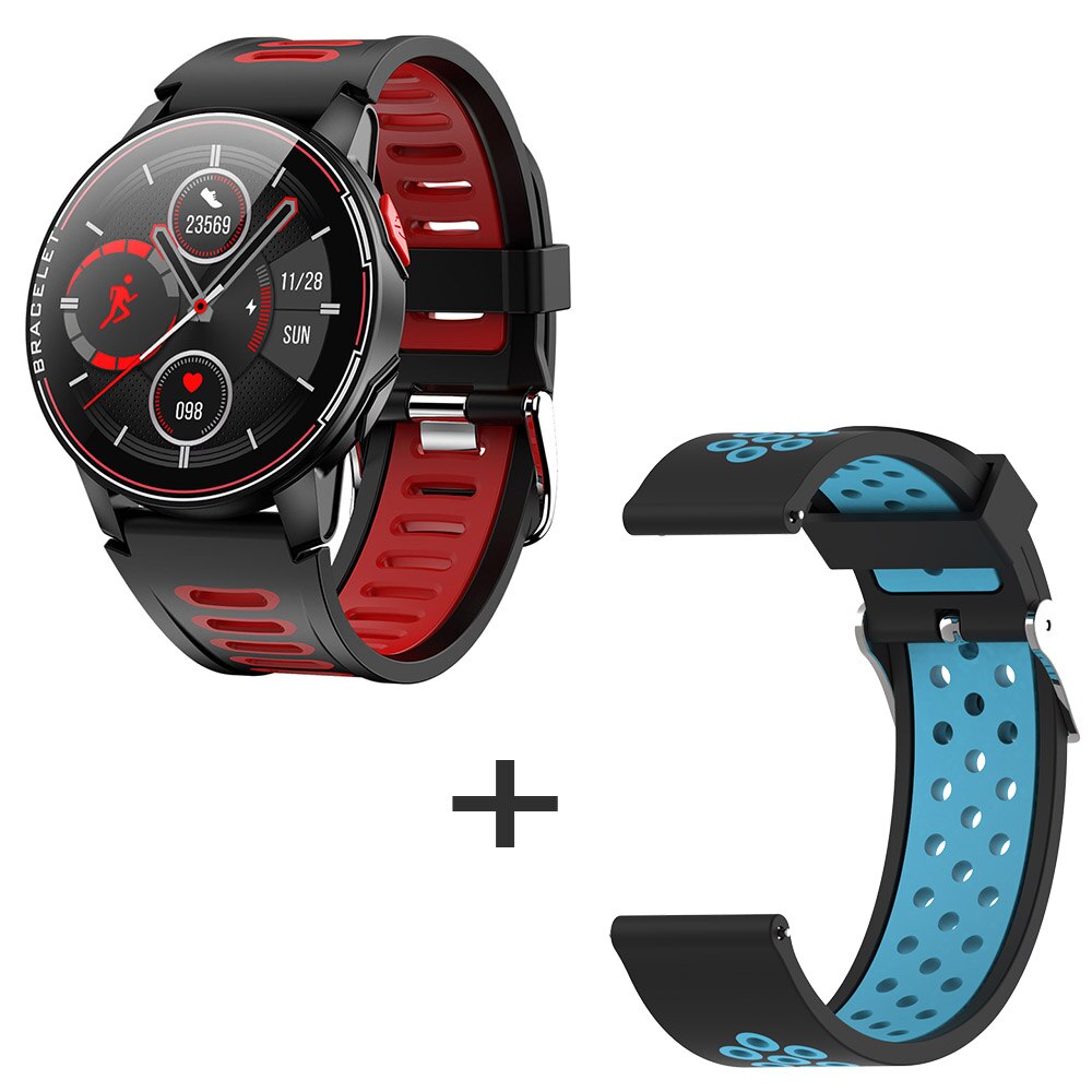 neue L6 Smart Uhr IP68 Wasserdichte Sport Männer Frauen Bluetooth Smartwatch Fitness Tracker Heart Rate Monitor Für Android IOS: R5