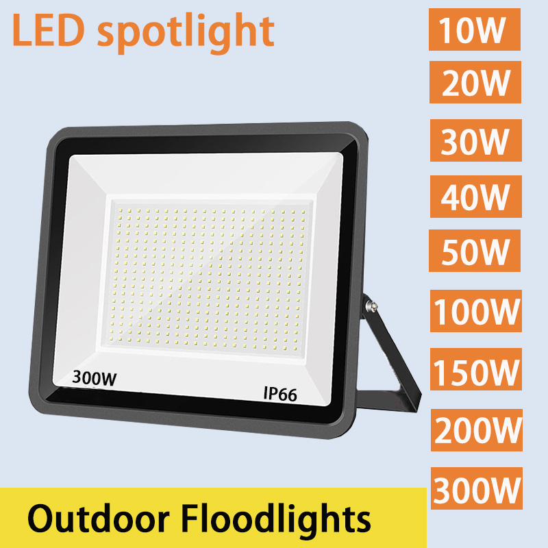 Projecteur LED projecteurs extérieurs étanche IP66 220V 10W 20W 30W 50W 100W 150W 200W 300W éclairage extérieur de panneau d'affichage d'usine