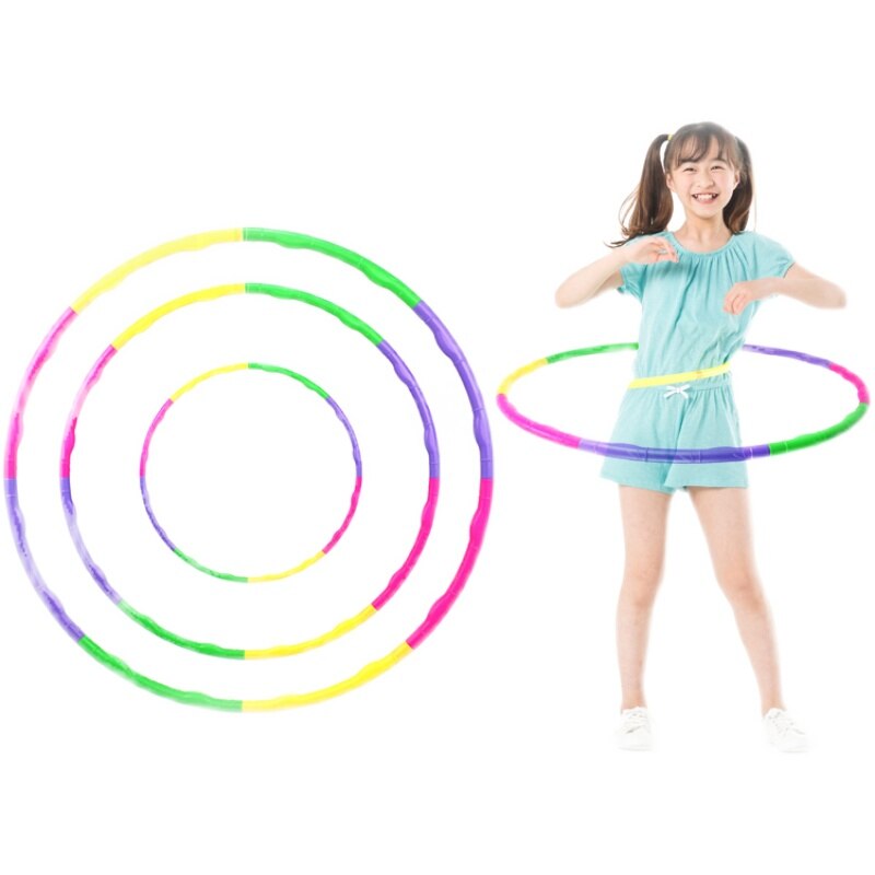 Kids Plastic Sport Hoops Removable Fitness At Home Waist Exercise Fitness Training Fat burning Hoop Reifen Sport Equipment BN50S