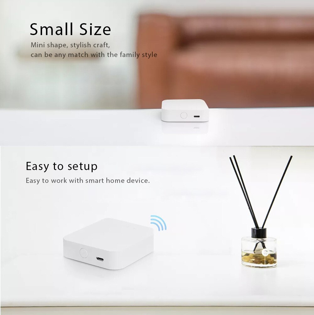 Smart Home Gateway Controller WiFi Gateway Hub Smart ZigBee Gateway Compatible with Alexa Google Home and IFTTT