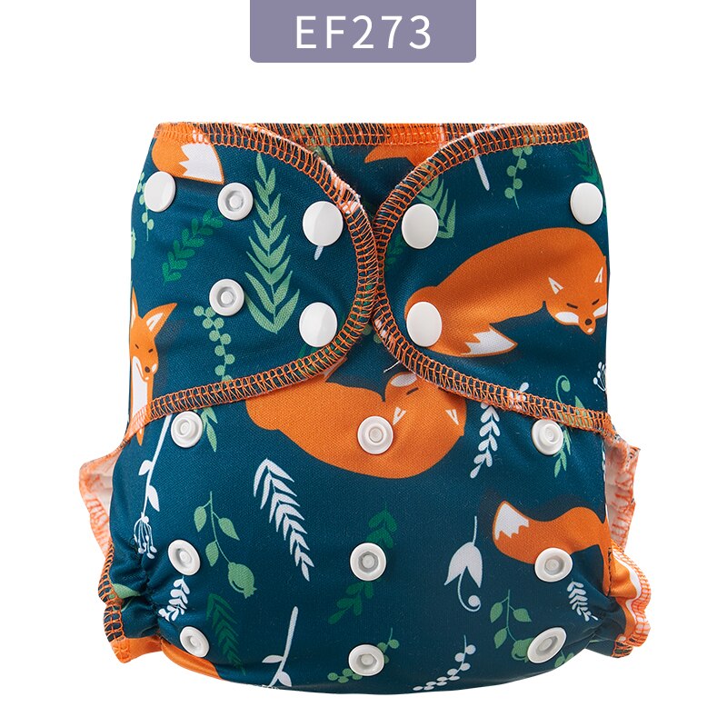 Elinfant Super Soft Baby Hybird A12 Cloth Diaper Waterproof Washable Adjustable Double Strength Suction Fit All 3kg~15kg Baby: EF273-cloth diaper