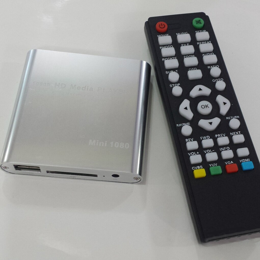 Imice 1080p mini hd mediaspeler av usb sd mmc multimedia reclame mkv auto externe videospeler eu-stekker