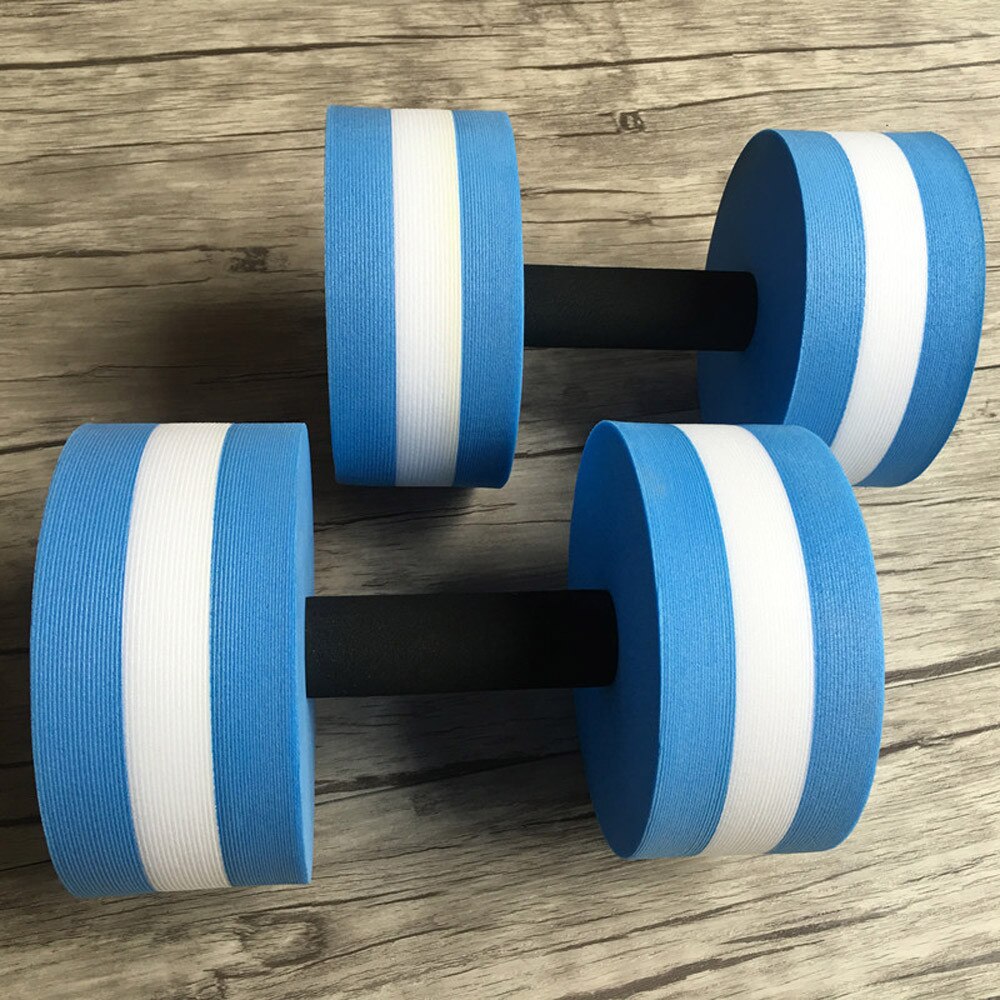 2PCS EVA Water Foam Floating Dumbbell Swimming Pool Water Weight Aerobics Automatic Float Aquatic Barbell For Water Yoga Fitness
