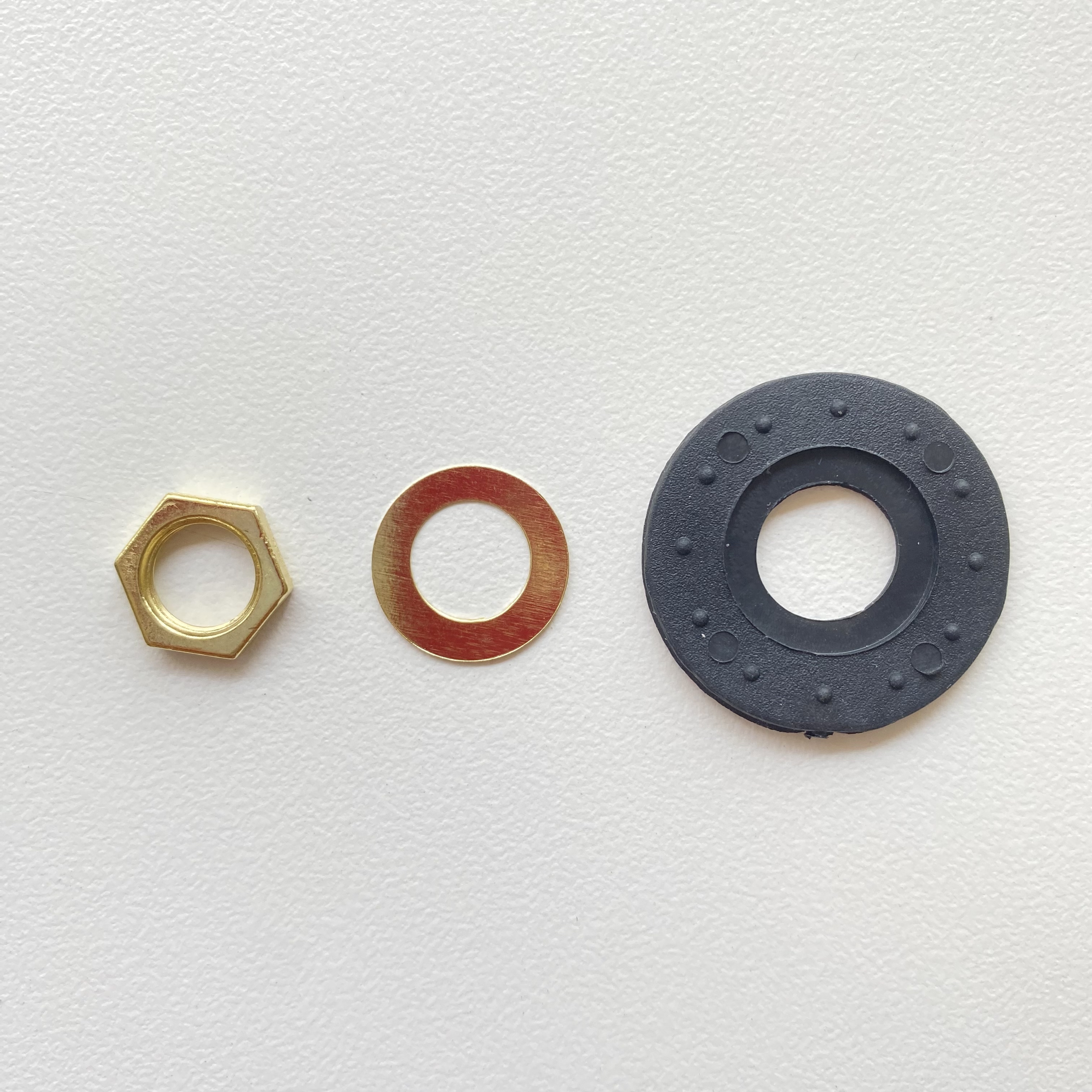 Klokonderdelen - Zeskantmoer Schroefdop Metaalrubber Afdichting - Quartz Uurwerk Reparatiedeel