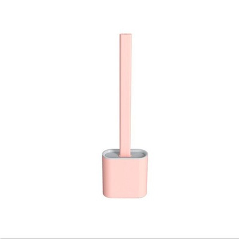 WC silikonowa szczotka robić WC płaska główka elastyczny miękki szczotka z włosia z szybkim uchwyt robić suszenia zestaw szczotka robić czyszczenia akcesoriów WC: C