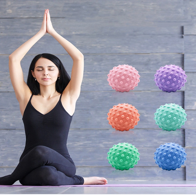 Bola de masaje para alivio de fascitis Plantar, masajeador de pies, Yoga, relajación muscular, alivio del dolor, Bola de fisioterapia portátil