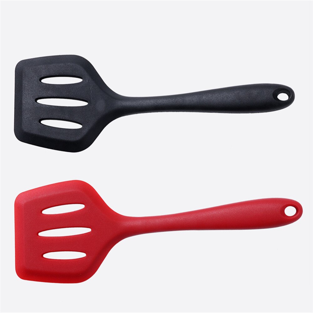 Silicone Flexible Spatula Turner Wide Non Stick Pancake Turner with Stainless Steel Handle Cooking Turner