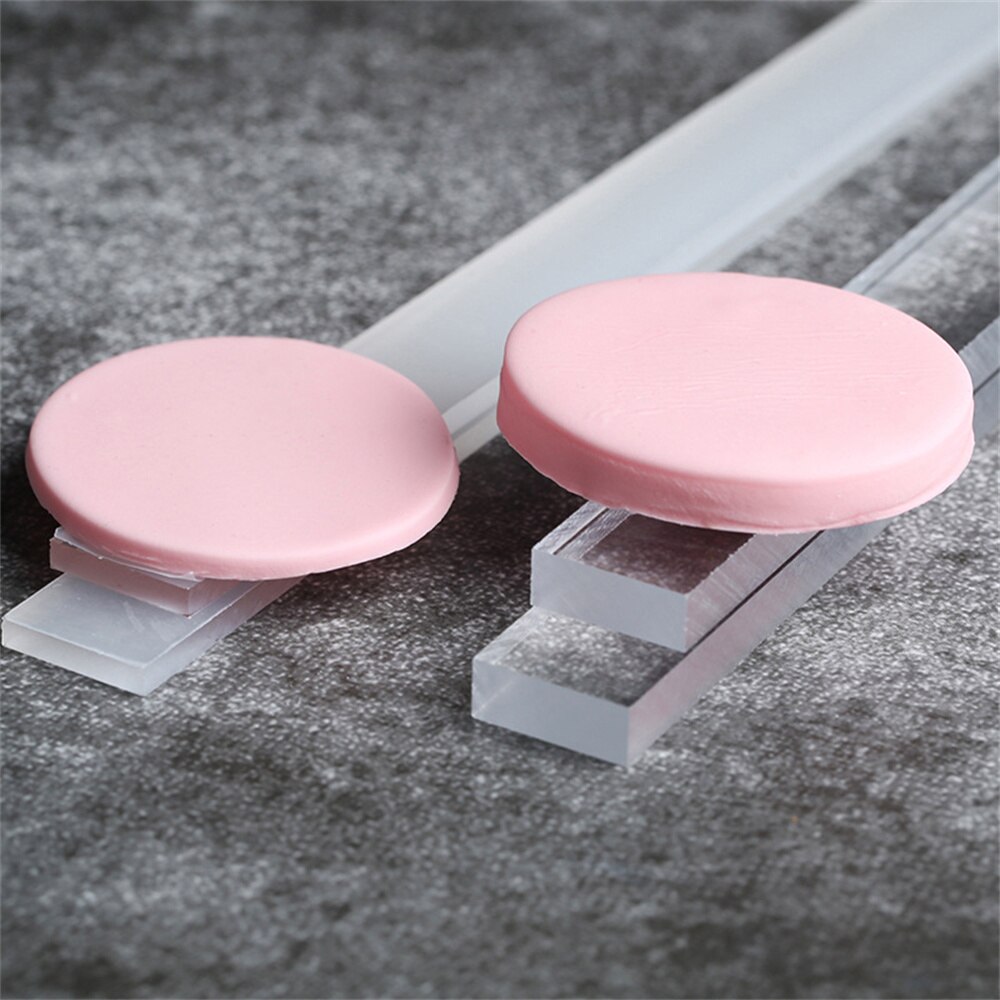 2PCS Acrylic Biscuit Rolling Pin Guides Measuring Dough Strips Thickness Balance Ruler Cookie Smoother Kitchen Accessories