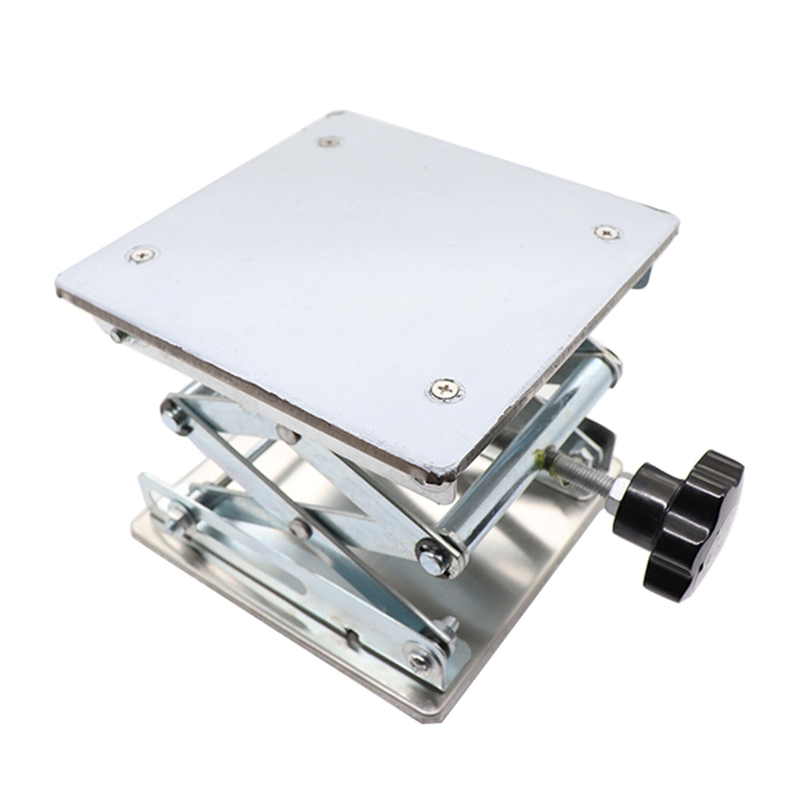 Stainless Steel Lift Tables Mini Portable Lab Lifting Platform Stand Rack for Chemistry Biology Experience/Soldering