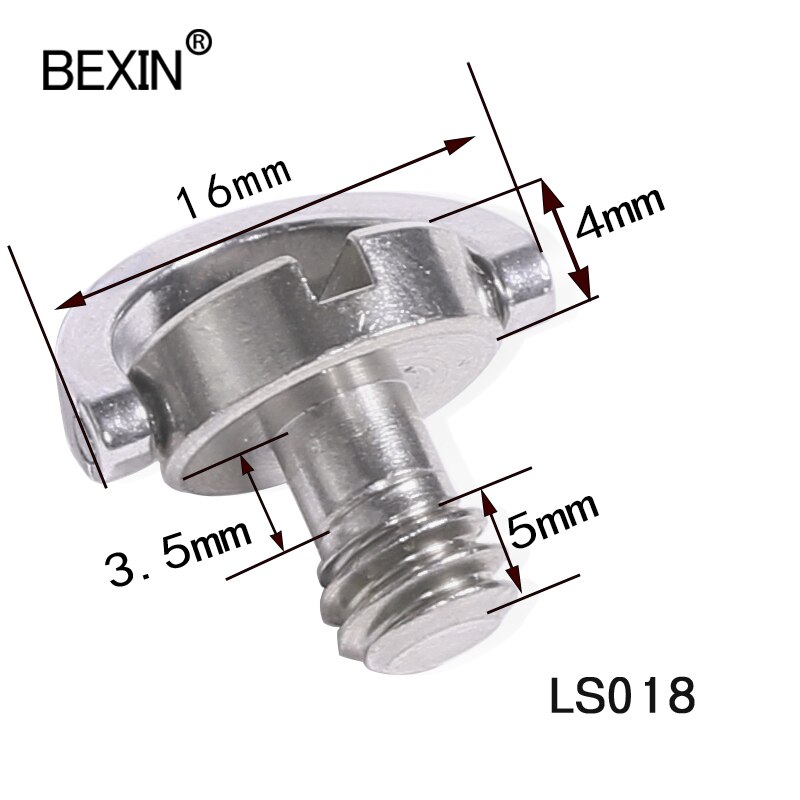1/4 inch camera schroef d-ring adapter montage schroef snelkoppelingsplaat schroef voor digitale camera statief monopod kop klem
