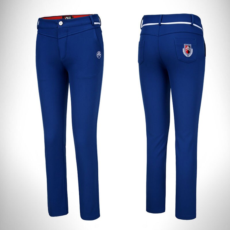 Dame elastiske bukser med stram bund dame varme fleece åndbare golfbukser kvindelige solf straight sportsbukser  aa51865