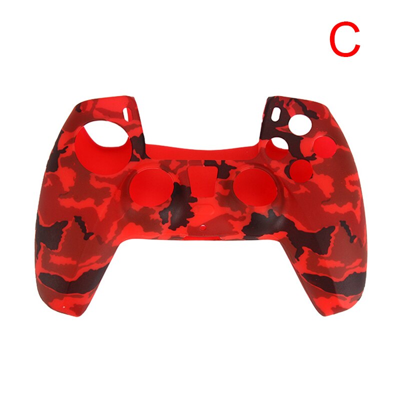 Handle Sleeve Silicone Cover Dustproof Protective Case for PS5 Controller: C