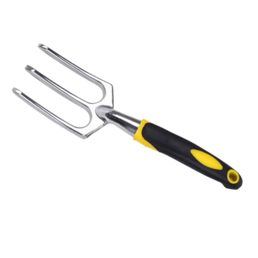 Heavy Duty Garden Hand Fork w/ Ergonomic Comfort Grip for Planting Transplanting