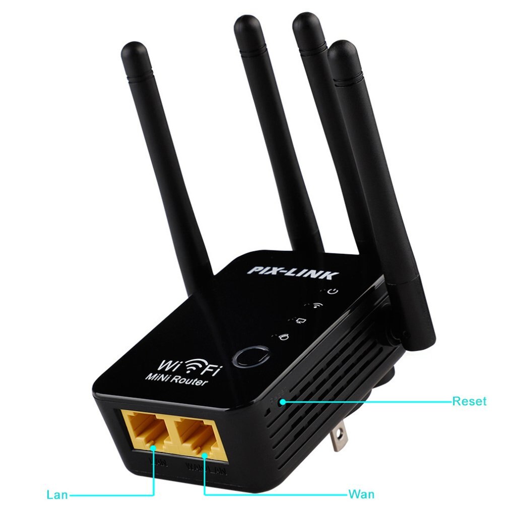 1 Set Ac1200 Wifi Repeater & Router 2,4G Und 5G Wireless Range Extender Booster 300Mbps Wireless Repeater