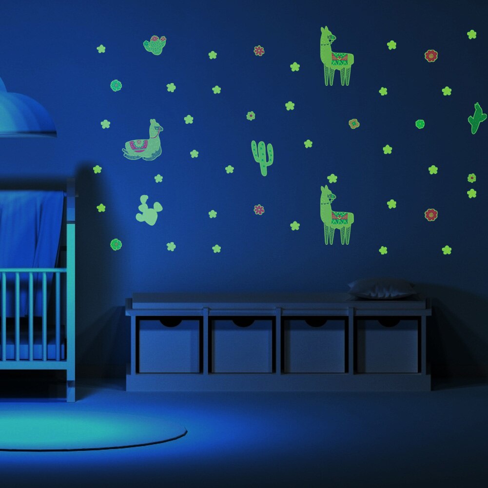 3 st/set självlysande stjärnhimmel väggdekal fluorescerande glöd i mörkret självlysande på väggdekaler för barnrum vardagsrum dekal: O