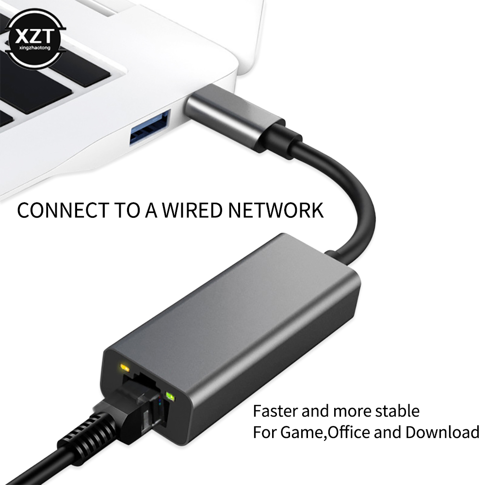 Adaptateur Ethernet USB type-c USB-C vers RJ45 Lan, carte réseau, pour MacBook Pro, Samsung Galaxy S9/S8/Note 9