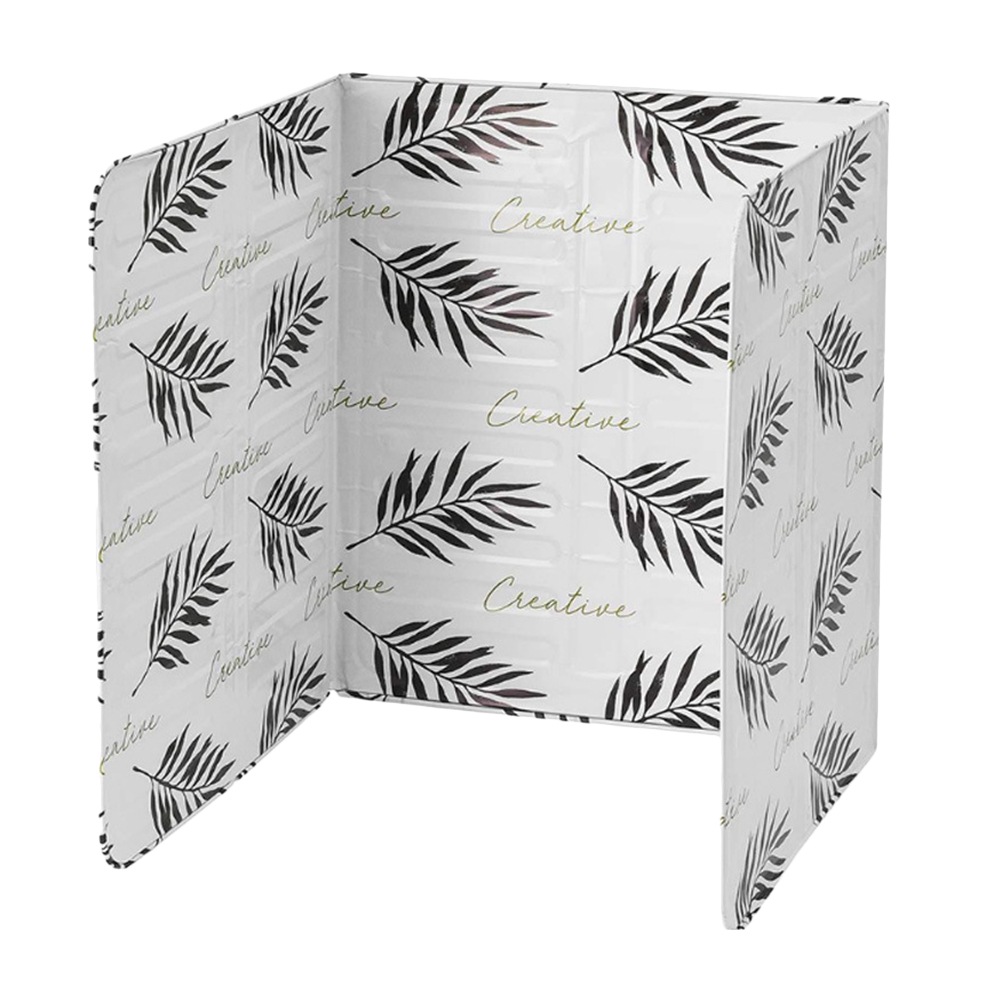 2 st hopfällbar aluminium kök gasspis baffelplatta kök stekpanna olja stänkskydd skärmbräda kök tillbehör: 84.5 x 32.5cm typ c