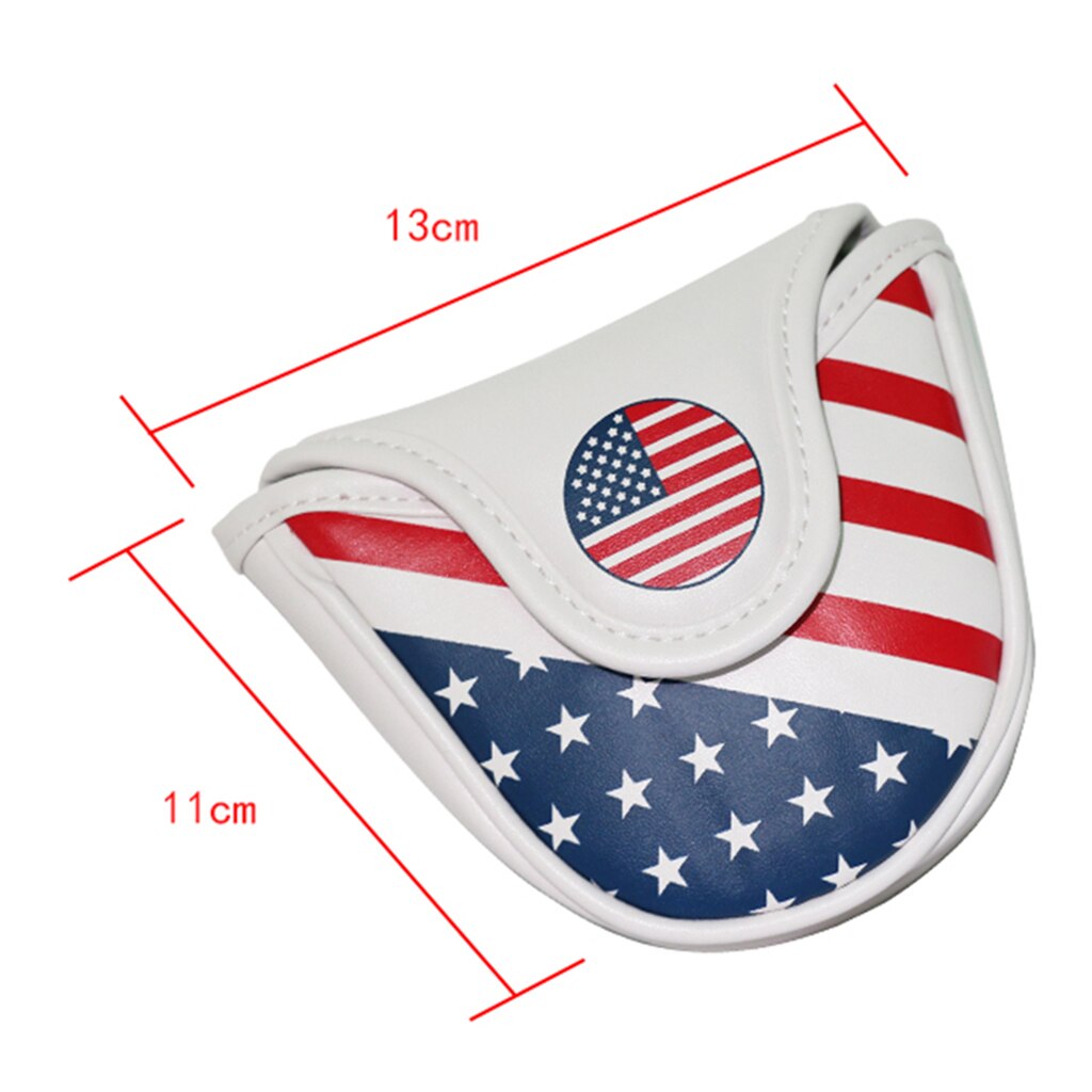 Magnetic Golf Blade Putter Club Headcover Golf Putter Head Cover Waterproof Blade Mallet Center Putter Headcover Golf Equipment