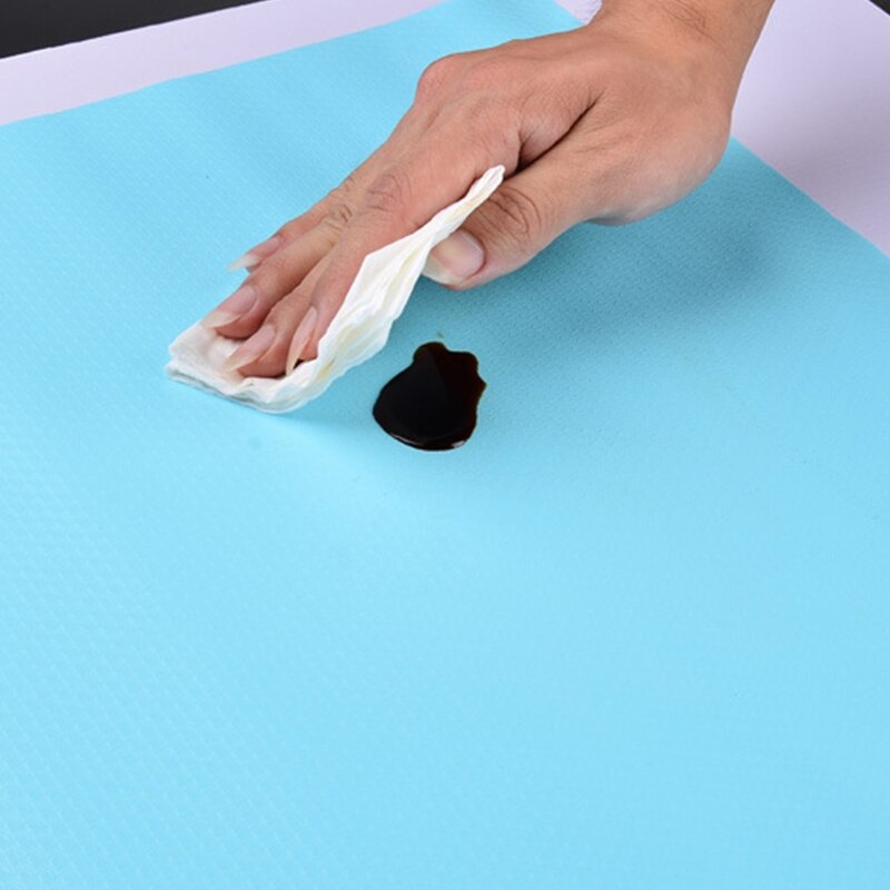 Cubierta de estante reutilizable, forro para cajón, alfombrilla para armario, a prueba de humedad, impermeable, antideslizante, para nevera, mesa de cocina, almohadilla de papel
