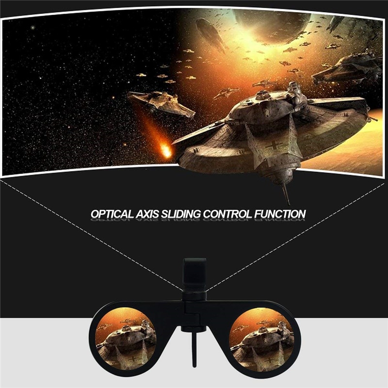 Mini Foldable 3D Virtual Reality VR Glasses for Samsung Galaxy S8 S9 Plus Xiaomi Smartphone 3d Movies 3 D Glass Lens Vrbox Box