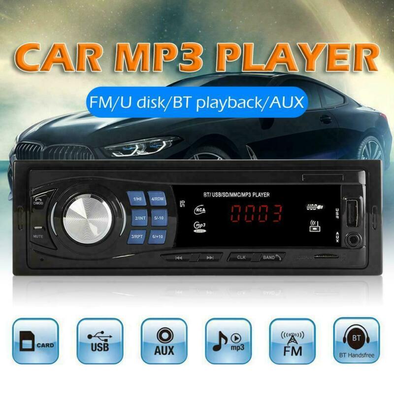 Autoradio Car Radio 12V Bluetooth Car Stereo In-dash 1 Din FM SD USB MP3 MMC WMA Car Radio Player