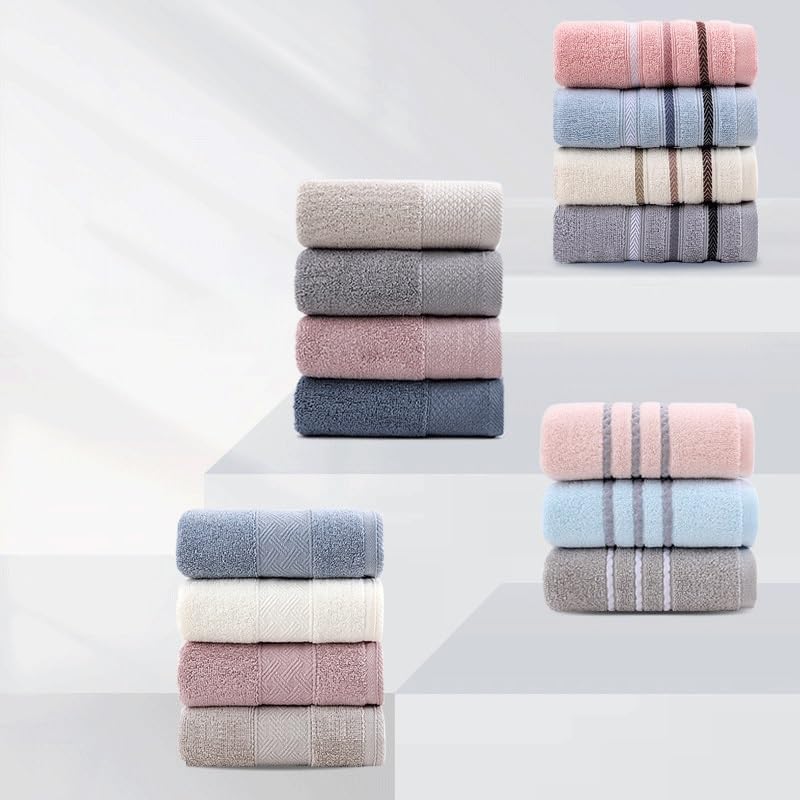 Bath Towel,Quick-Dry Soft Pure Cotton Towels with Modern Striped Pattern,Luxury Spa,Hotel Towels for Home, Bath Shower