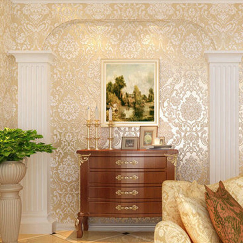Embossed Damask Wallpaper for Bedroom Living Room TV Background 3D Textured Self-adhesive Non-woven Wall Paper Home Decor: 06