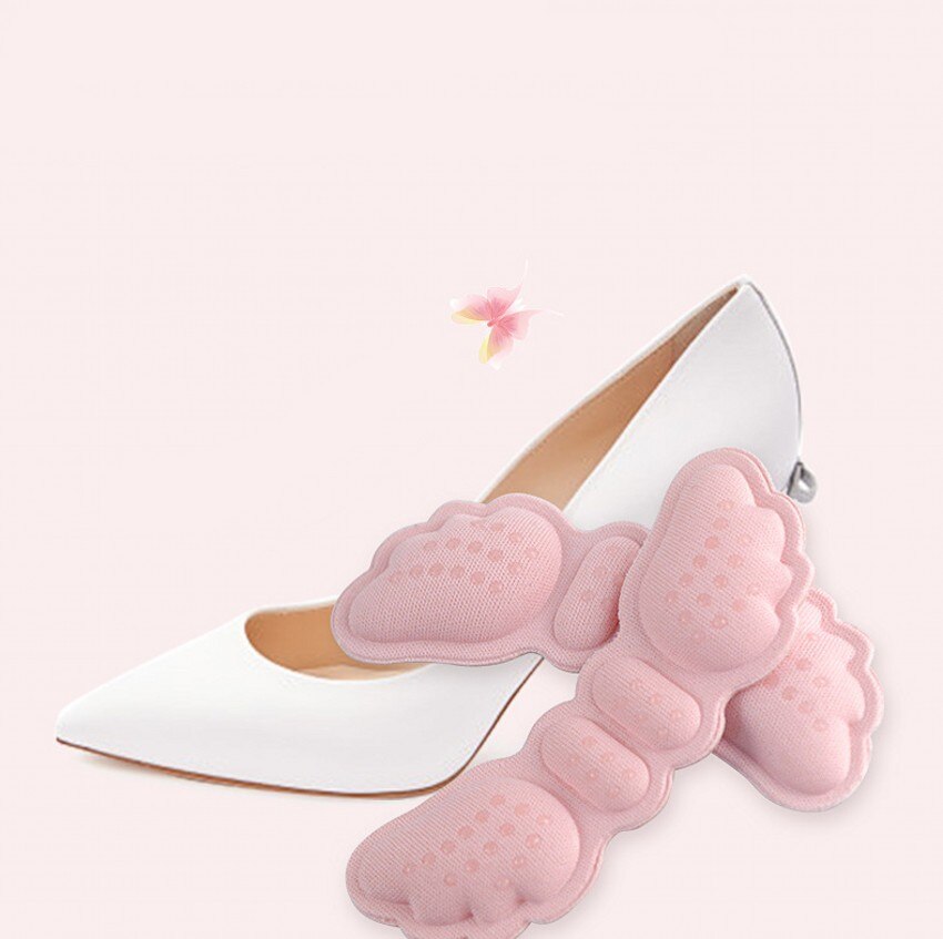 1 Paar Hoge Hak Inlegzolen Vlinder Aanpassen Grootte Hak Liner Grips Protector Sticker Hak Pad Voetverzorging Anti Hoogte Blijven hak Pads