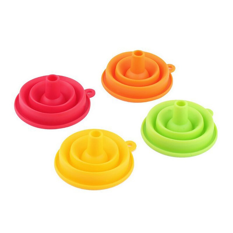 1 Pcs Kitchen Accessories Gadget Folding Funnel Telescopic Long Neck For Kitchen Oil Leakage/ Vegetable Juice/ Kitchen Gadgets.B