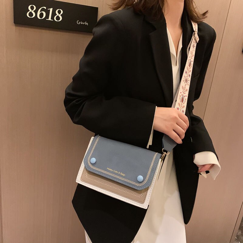 Sac à main carré Simple pour femmes, sacoche à épaule, petit paquet carré de luxe, sacs de styliste