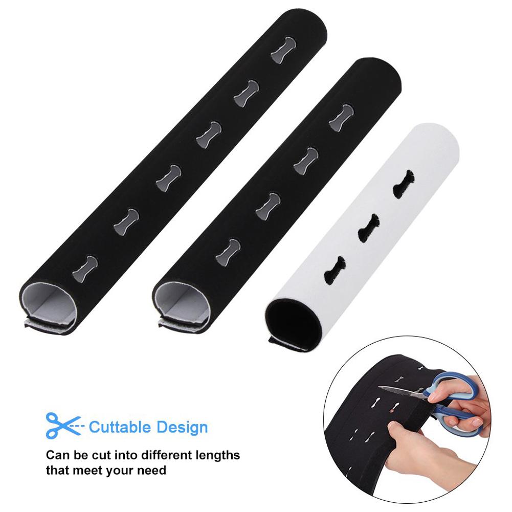 Cable Holder Organizer Flexible Tube Cable Organizer Wire Management Cord Protector Cable Winder For TV Computer Office